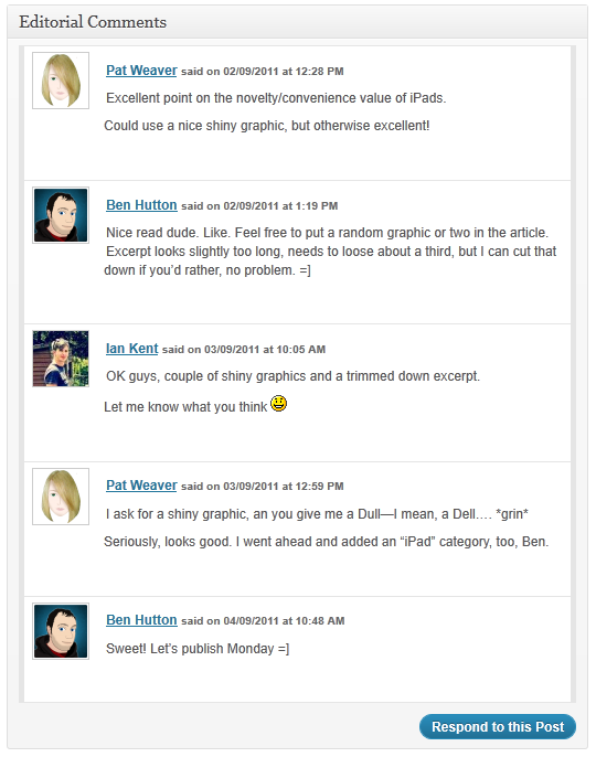 Editorial Comments