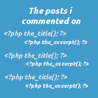 Creating a Custom ‘The Posts I Commented On’ Loop