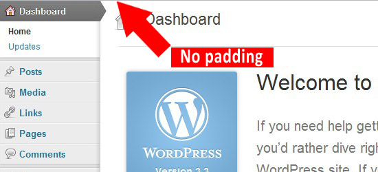 No Padding