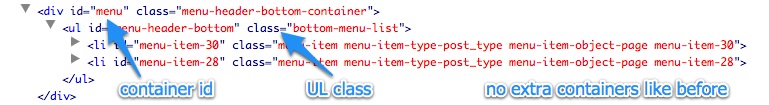 Better Menu Markup