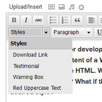 Adding Custom Styles in WordPress TinyMCE Editor