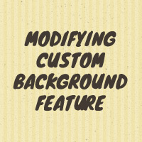 Modifying Custom Background Feature for Any HTML Element You Want